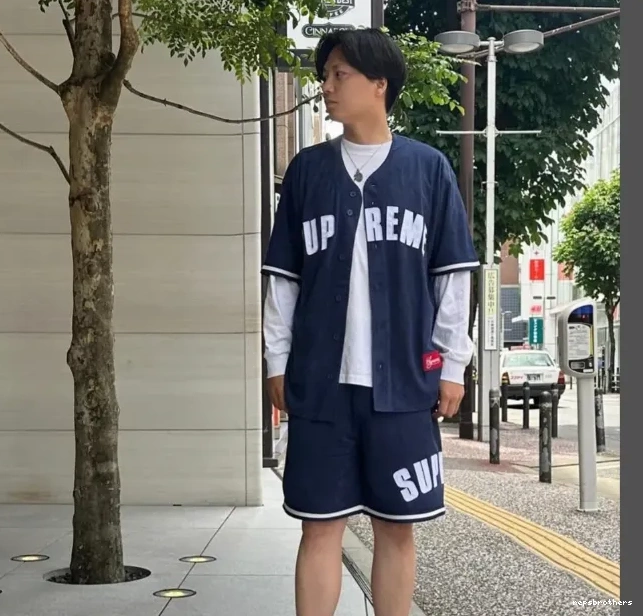 short baseball 24SS JERSEY BASEBALL suede mesh MESH ULTRASUDE sleeved 0824